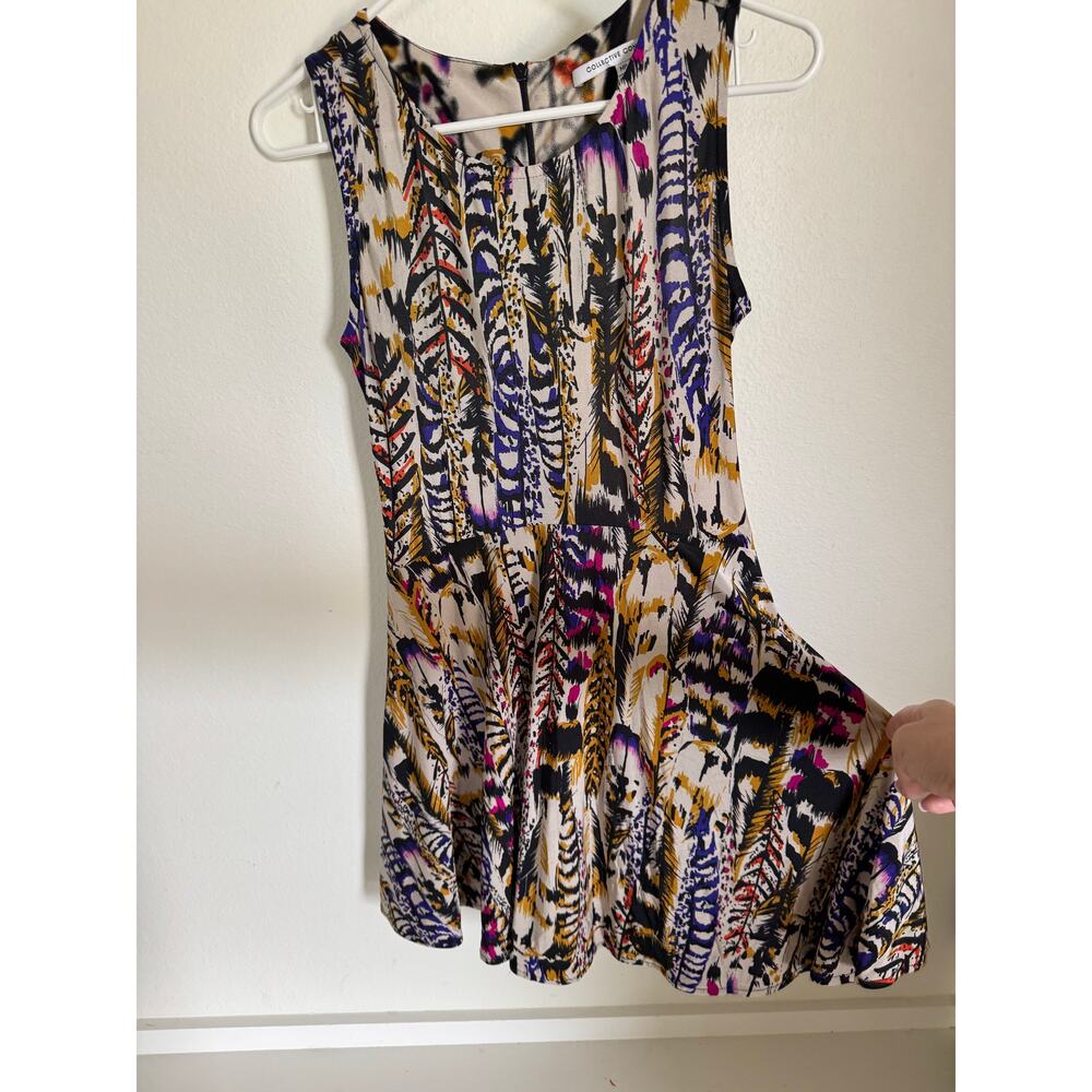 Collective Concepts‎ Multicolor Pattern Dress Size Medium Petite